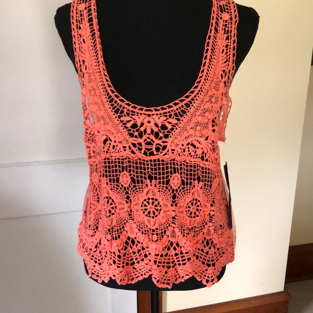 3 for $20 closet clearance. Most Famous cami top shear peach orange
